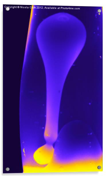 Lava Lamp Acrylic by Nicola Clark