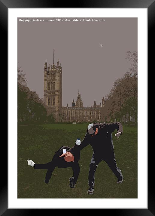 London Matrix, Martial arts Smith Framed Mounted Print by Jasna Buncic