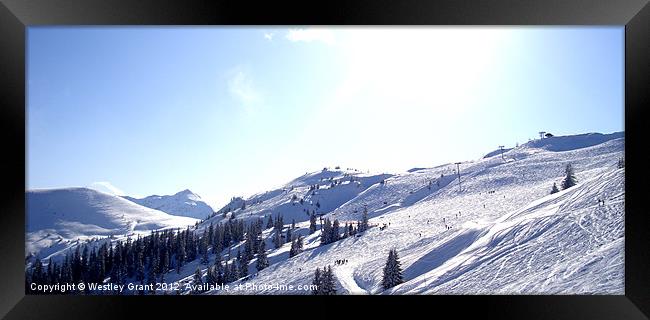 Slopes Framed Print by Westley Grant