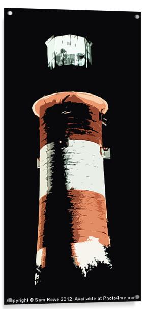 Smeatons Tower Cutout Acrylic by Sam Rowe