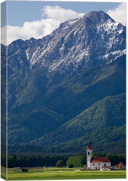 Church of saint John in Spring Canvas Print by Ian Middleton