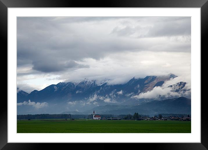 The Kamnik Alps after a storm Framed Mounted Print by Ian Middleton