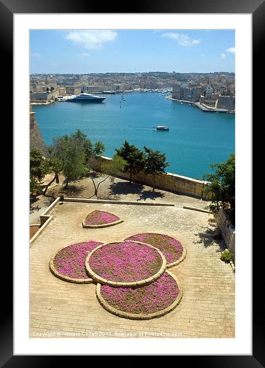 Grand Harbour, Valletta Framed Mounted Print by Howard Corlett