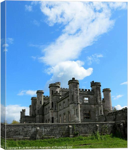 Lowther Castle Canvas Print by Liz Ward