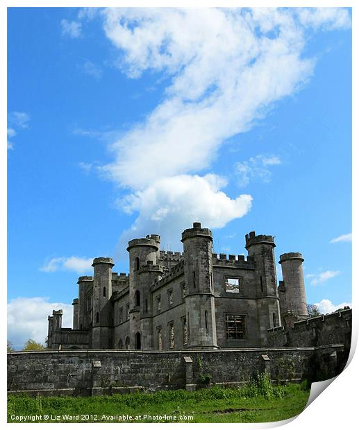 Lowther Castle Print by Liz Ward