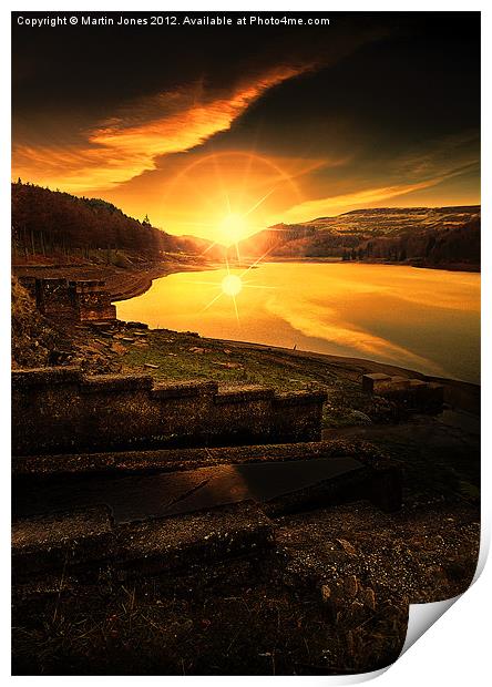Last Light in the Valley Print by K7 Photography