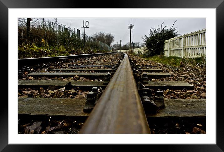 The Right Track Framed Mounted Print by Buster Brown
