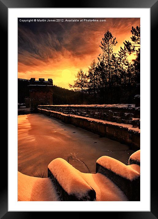 Sun Up over Howden Dam Framed Mounted Print by K7 Photography