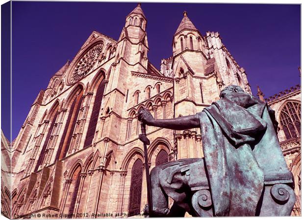 King Constantine and the Minster Canvas Print by Robert Gipson