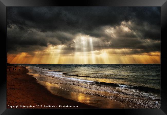 See the light Framed Print by Andy dean