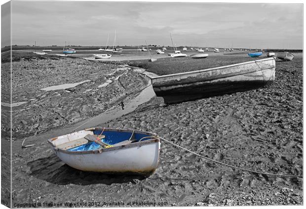 Brancaster boats Canvas Print by Stephen Wakefield
