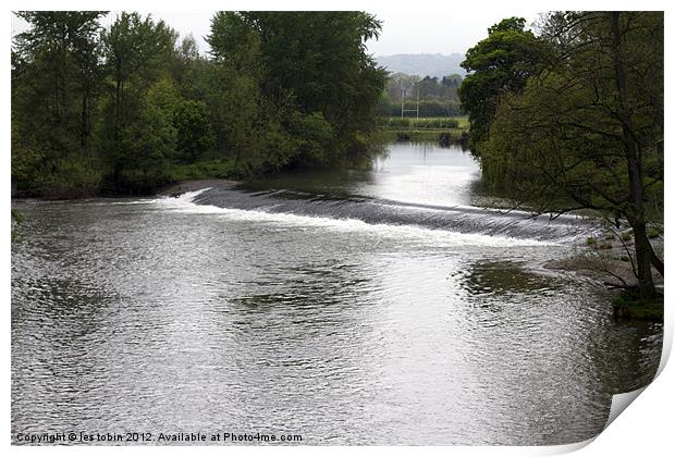 Ludlow Weir Print by les tobin