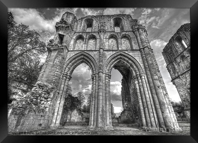 ROCHE ABBEY Framed Print by Julie  Chambers