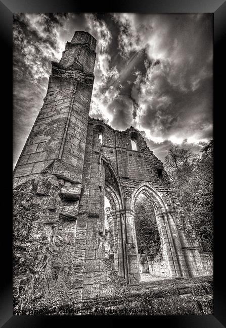 ROCHE ABBEY Framed Print by Julie  Chambers