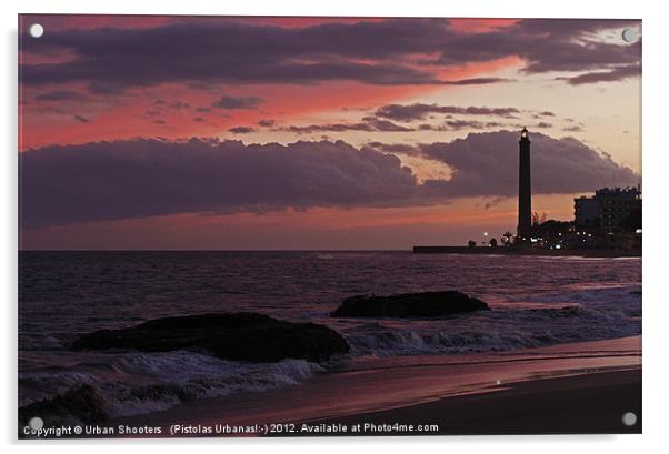 Maspalomas Sunset Acrylic by Urban Shooters PistolasUrbanas!