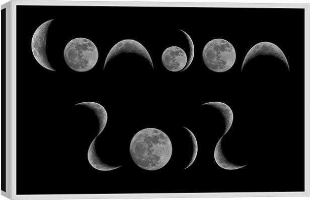 Lunar Font Canvas Print by mark humpage