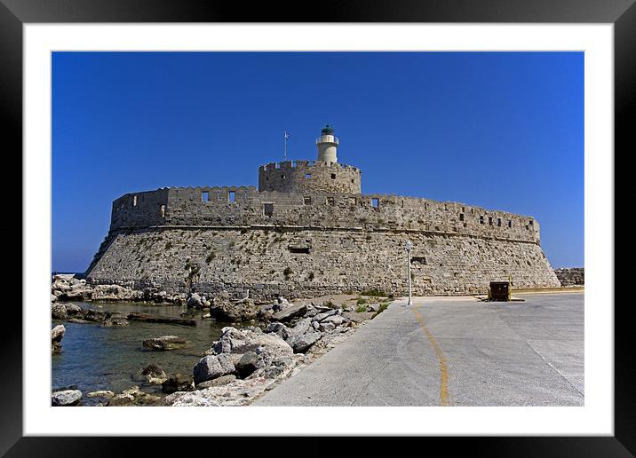 St Nicholas Fortress Framed Mounted Print by Tom Gomez