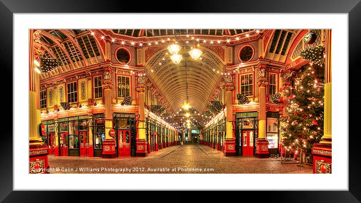 2.50am New Years Day - Leadenhall Market Framed Mounted Print by Colin Williams Photography