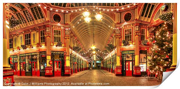 2.50am New Years Day - Leadenhall Market Print by Colin Williams Photography