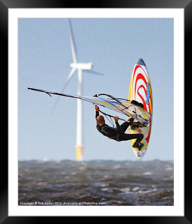 Wind power Framed Mounted Print by Rob Lester