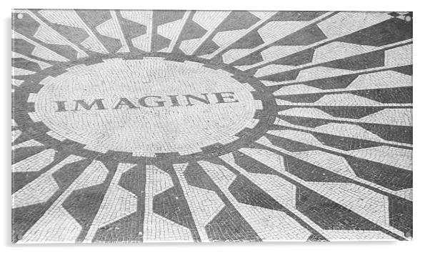 Imagine - John Lennon Memorial Acrylic by Danny Thomas