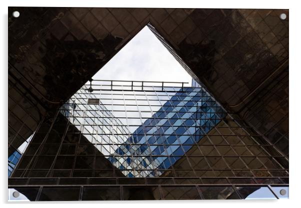 London Southbank Abstract Acrylic by David Pyatt