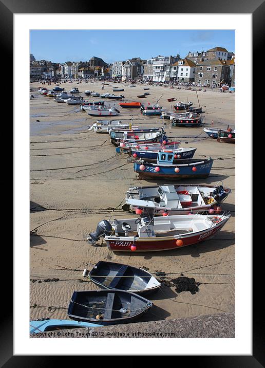 St Ives Framed Mounted Print by John Taylor