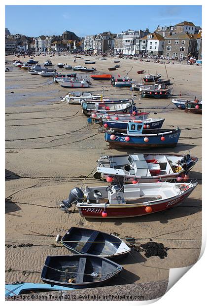 St Ives Print by John Taylor