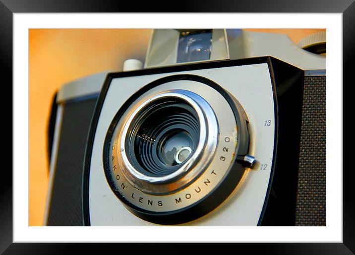 Retro Film Camera Framed Mounted Print by Buster Brown