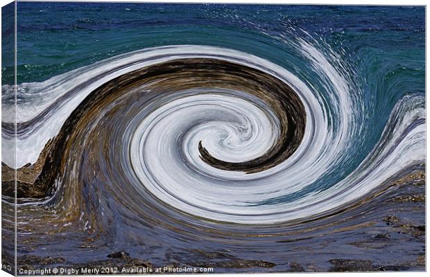 Playing with waves Canvas Print by Digby Merry