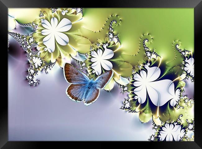 Botanical Flutters Framed Print by Sharon Lisa Clarke