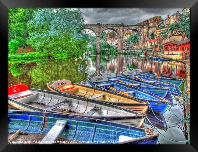 Knaresborough Rowing Boats 1 Framed Print by Colin Williams Photography