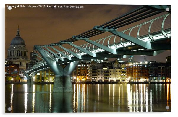 Millenium bridge Acrylic by Jon Jaques