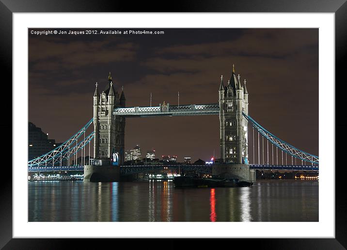 Tower Bridge Framed Mounted Print by Jon Jaques