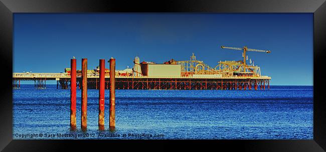 Brighton pier Framed Print by Sara Messenger
