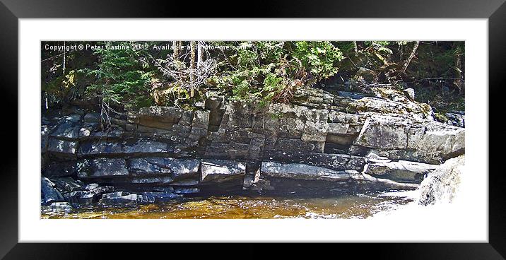 Water Power Framed Mounted Print by Peter Castine