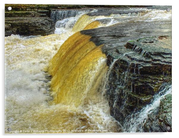 Lower Falls Aysgarth Acrylic by Colin Williams Photography