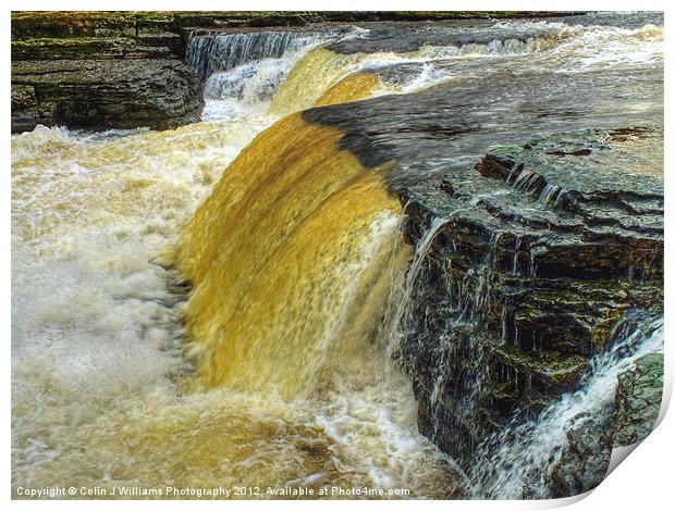 Lower Falls Aysgarth Print by Colin Williams Photography