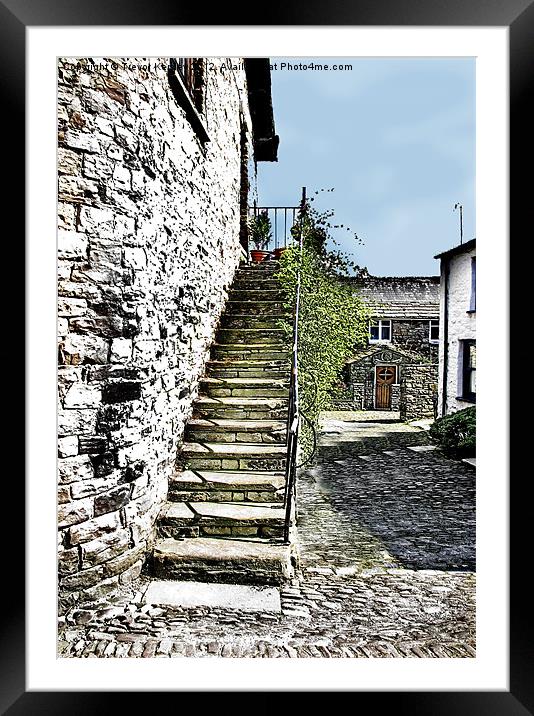 The Cottage Steps Framed Mounted Print by Trevor Kersley RIP