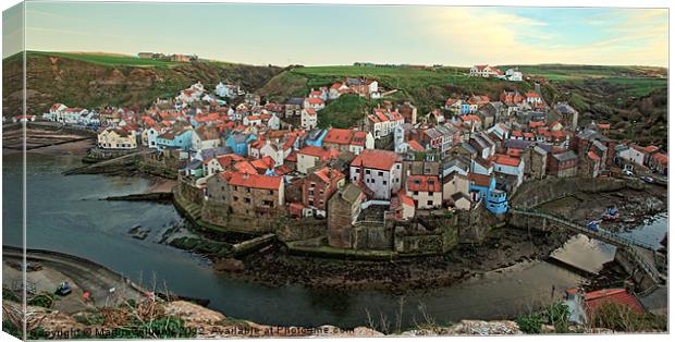 Staithes Canvas Print by Martin Williams