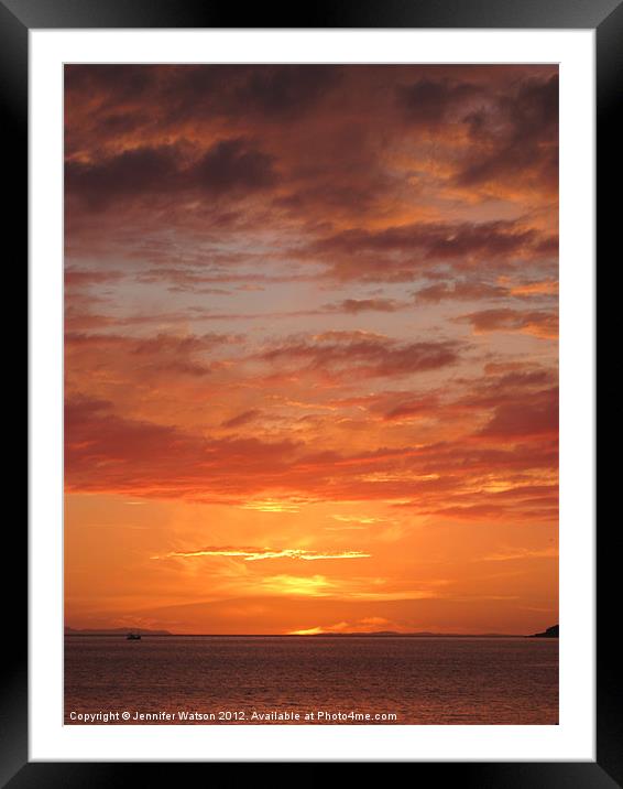 Port Henderson Sunset II Framed Mounted Print by Jennifer Henderson