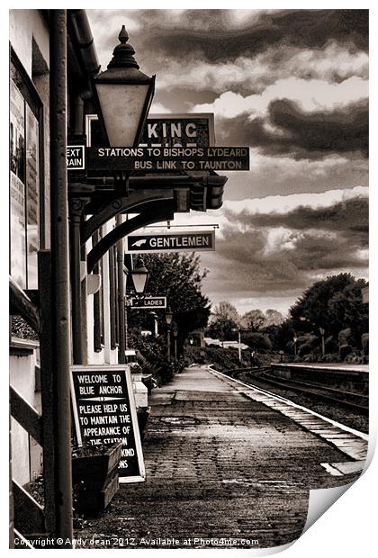 At the station Print by Andy dean
