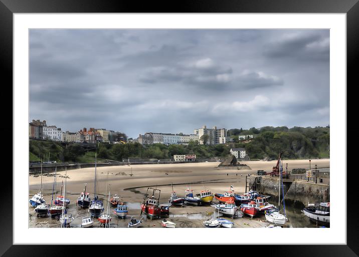 Tenby North Beach Harbour View Framed Mounted Print by Steve Purnell