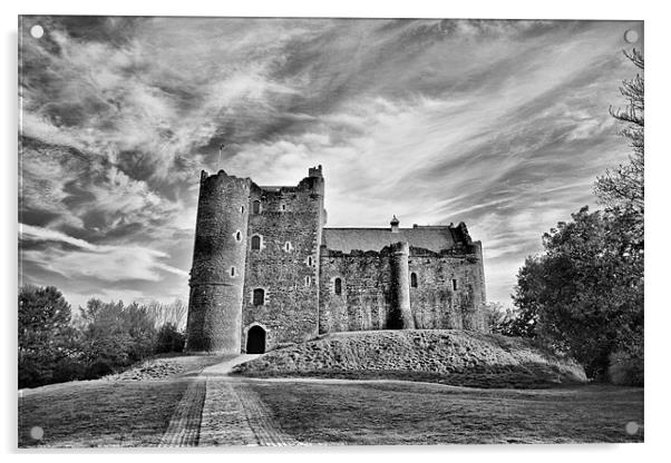 Doune Castle Stirlingshire Acrylic by Buster Brown
