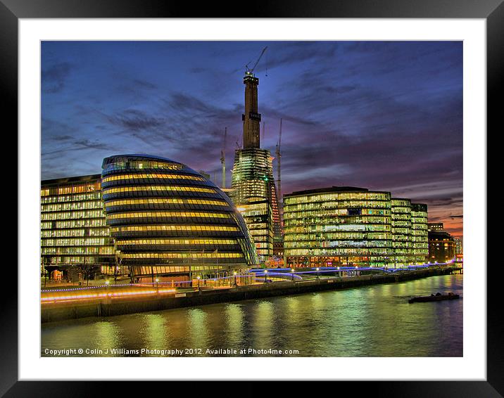 The Shard - Half Way There ! Framed Mounted Print by Colin Williams Photography