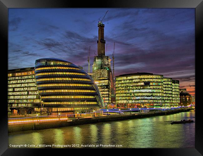 The Shard - Half Way There ! Framed Print by Colin Williams Photography
