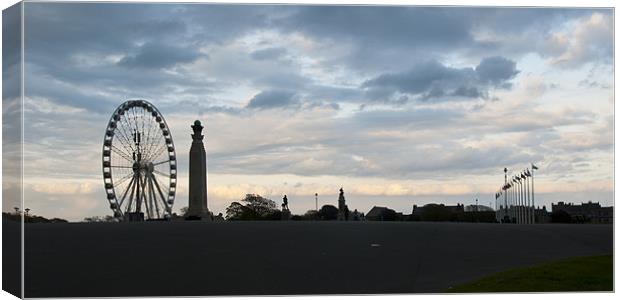 Plymouth Hoe Skyline Canvas Print by David Wilkins