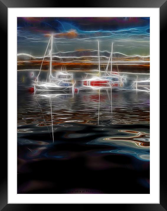 Ghost ships Framed Mounted Print by Fiona Messenger