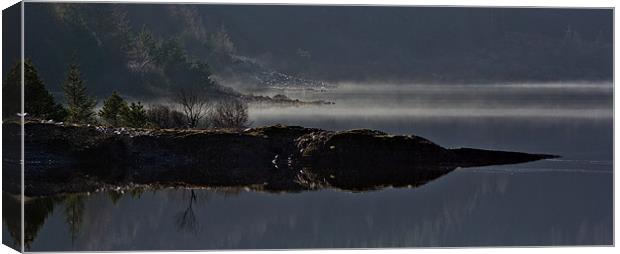 Serentity At Loch Doon Canvas Print by David Hancox