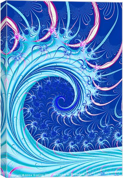 The Wave Canvas Print by Alice Gosling